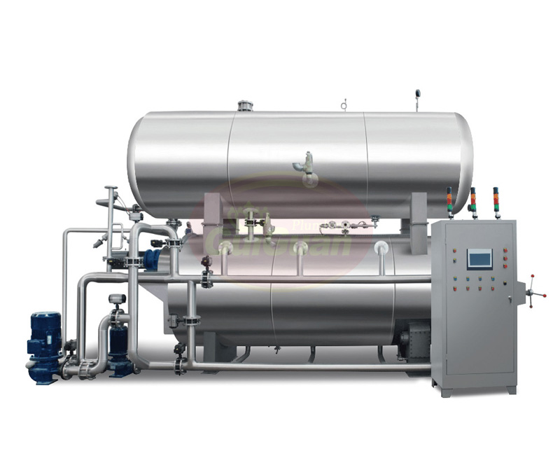 蒸汽、水浴式旋轉殺菌鍋